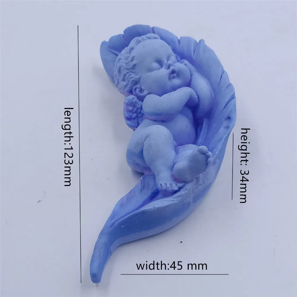3D силиконовая форма для мыла Sleeping Baby кекса шоколада ароматерапии|Формы мыла| |