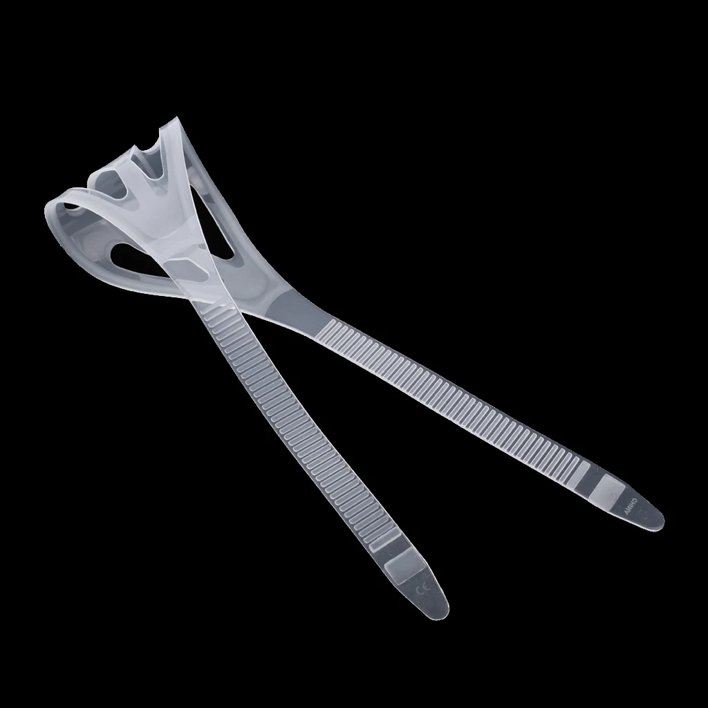 1 Pcs Universal Silicone Scuba Diving Mask Strap Cover Belt Replacement for Scuba Dive Snorkeling Water Sports Clear Black