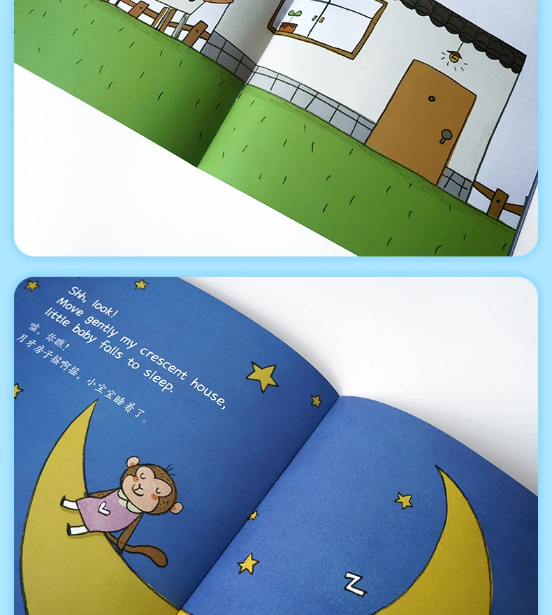 8 шт./компл. ABC детская двуязычный просветление когнитивных иллюстрированная книга для детей раннего детства сказки