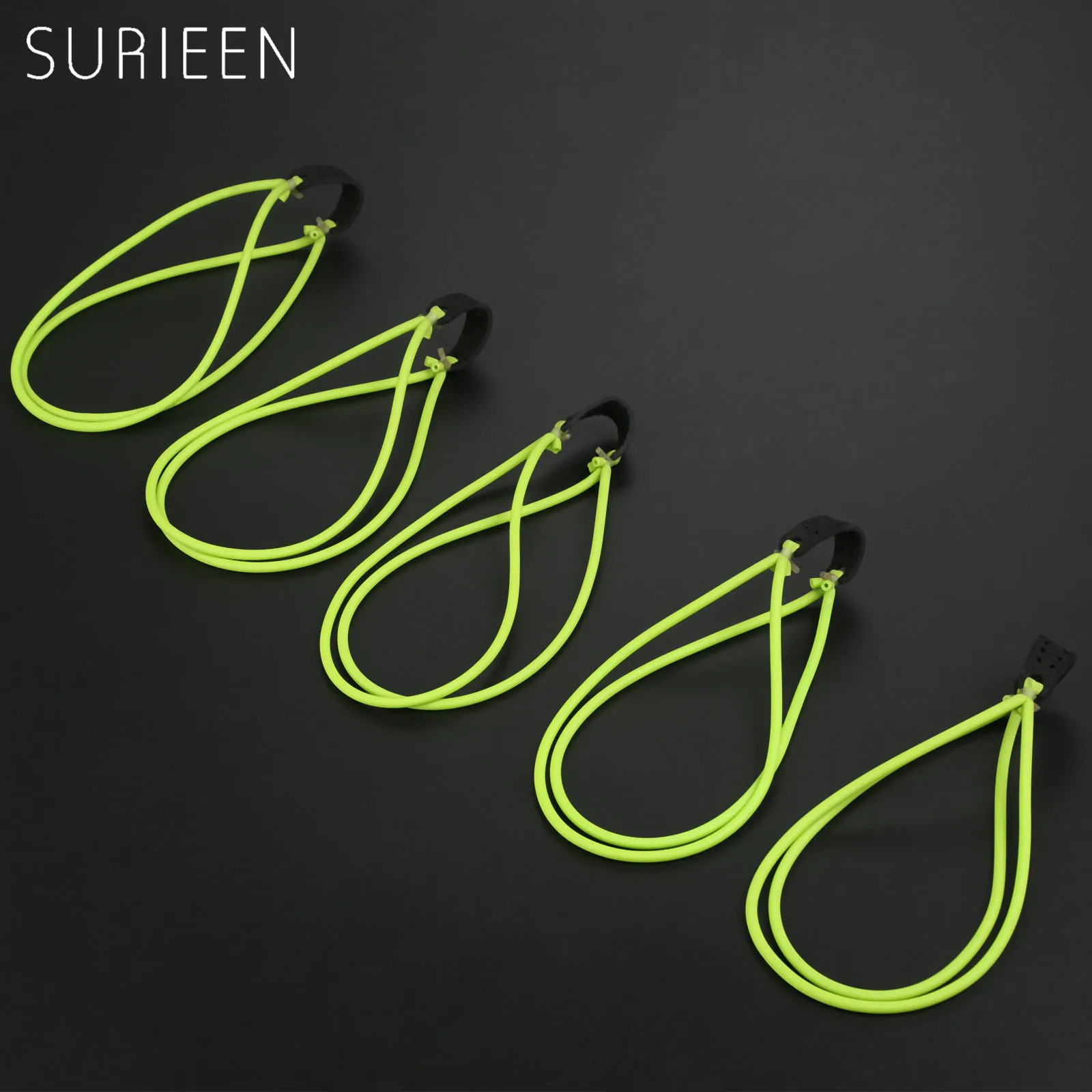 

SURIEEN 5Pcs Strong Powerful Slingshot Rubber Band Hunting Catapult Elastic Band Replacement Practical Fitness Bungee Tube 1636