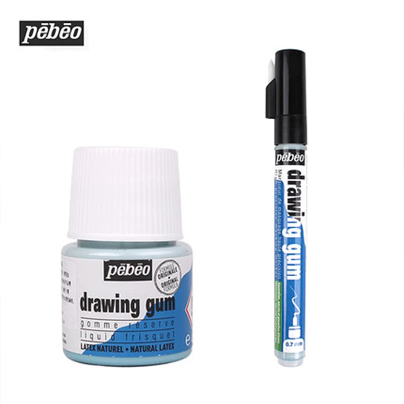 Magic Marker Pen Pebeo White Liquid Pen For Leaving Blank Painting 