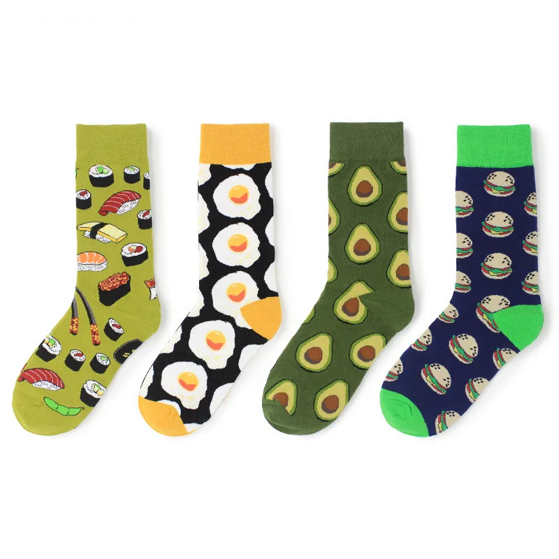 Avocado Omelette Burger Sushi Apple Plant Fruit Food Socks Short Funny Cotton Socks Women Winter Men Unisex Happy Socks Female Avocado Omelette Burger Sushi Apple Plant Fruit Food Socks Short Funny Cotton Socks Women Winter Men Unisex Happy Socks Female