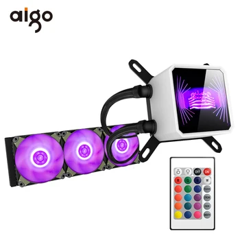 

Aigo CPU Water Cooler T120/240 PC Case Water Cooling For LGA 1151/AM3+/AM4 120mm Computer Fan CPU Radiator Water Cooling Cooler