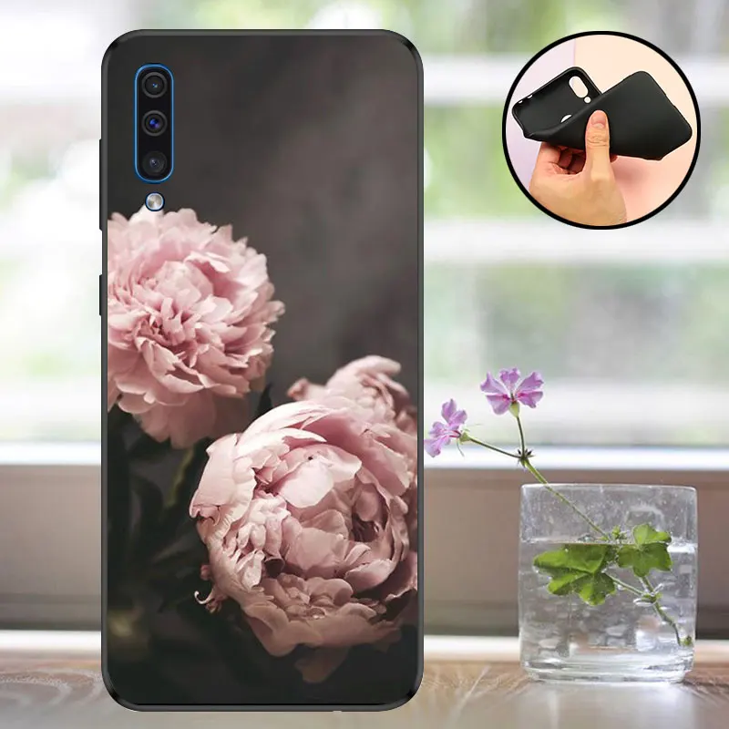 For Funda Samsung Galaxy A50 Case Black Phone Case For Samsung A50 Case 2019 Capa Silicon sFor Samsung A 50 A505f Matt Cover