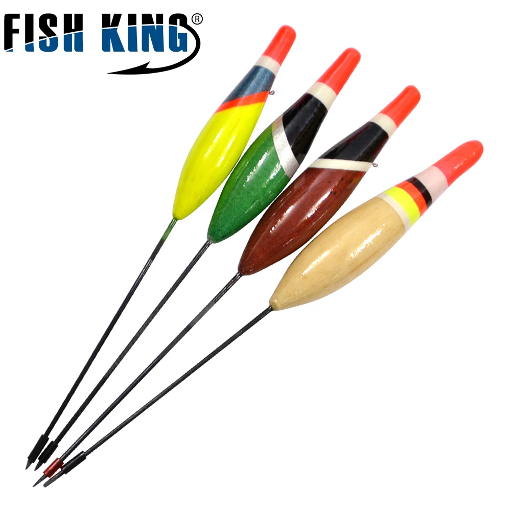 FISH KING 10PCS/Lot 2g 3g 4g 5g Fishing Buoy Bobbers Fish Floats Tackle Carp Fishing Float Pesca