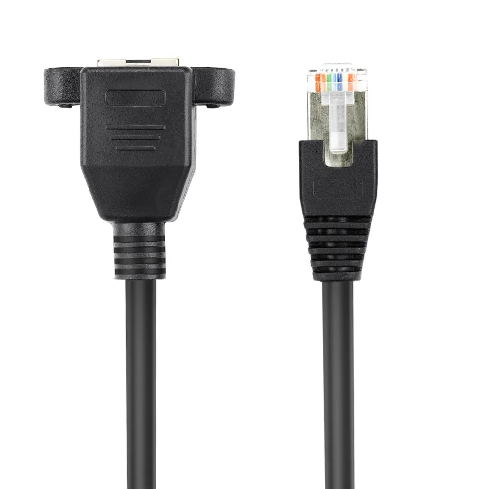 Сетевой удлинитель Bochara Cat 5 RJ45 Папа мама с винтовым креплением 30 см 60 100 150 2 м 3 м|cat