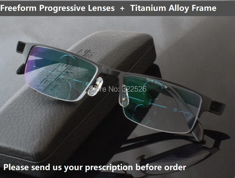 Умные зум очки asymptotically multi focal progressive bifocal presbyopic рамка из титанового сплава +