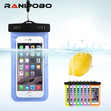For Universal 4.8″-6.0″ Waterproof Phone Bags Pouch for iPhone 6 7 7 plus Case Dry Cover Cases for Xiaomi for Samsung