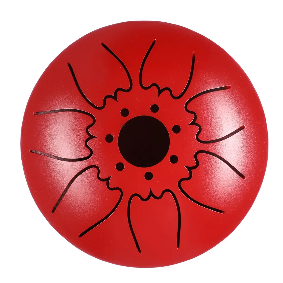 Baratos Mini tambor de lengua de acero de 7 tonos tambor de lengua de 5 pulgadas C tambor de cacerola de mano con bolsa de transporte de mazo de tambor