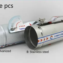 Диаметр 50-250 мм нержавеющая сталь Оцинкованный ручной воздушный демпфер клапан вентиляции свежего воздуха регулирующий поток клапан воздуховода