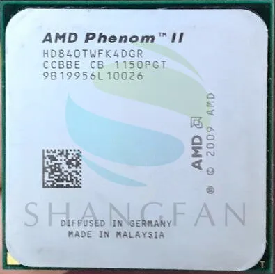 Для Phenom II X4 840T четырехъядерный настольный процессор HD840TWFK4DGR разъем AM3