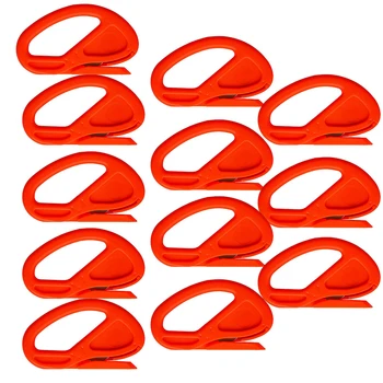 

EHDIS 100pcs Vinyl Film Car Wrap Snitty Safety Cutter Knife Paper Cutter Scraper Window Tinting Cover Tools Vinyl Install Tools