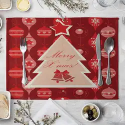 Настольная салфетка-подложка Placemat Pad Рождество стиль украшения для дома кухня обеденная XHC88