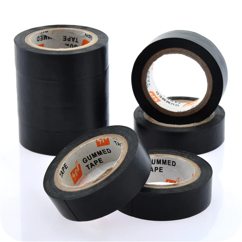 

3 rolls! 10 m high temperature flame retardant electrical tape PVC waterproof fire harness tape for Cable Wire Repair Tools
