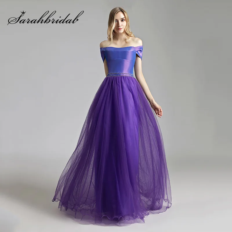 

Detachable Wraps A-Line Top Taffeta Prom Dresses Tulle Skirt Evening Party Dress Lace Up Back Beading Long Gala Dress OS185