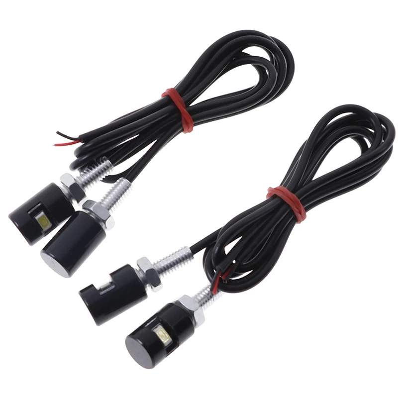 

4PCS Car License Plate Light Motorcycle LED Lights Screw Bolt Light White Light
