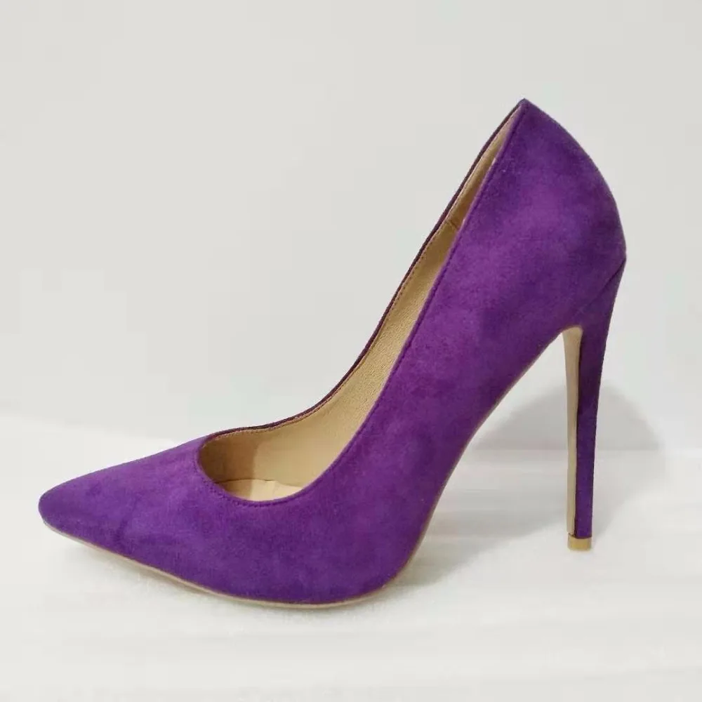 

Simple pointed solid color high heels shallow mouth high heels office shoes female sense solid color high heels female size34-48