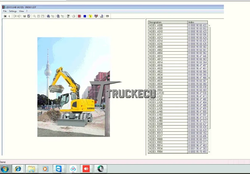 

for Liebherr Lidos EPC software + Service manuals Liebherr Lidos Repair work with JUDIT INCADO BOX parts catalog and service