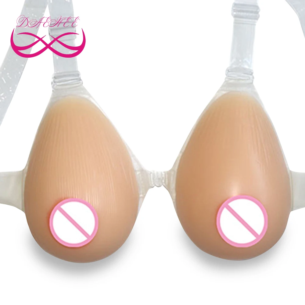 

1400g/Pair E Cup 100% Medical Silicone Fake Breast Form Boob Enhancer Sexy Bust Tits with Strap For Crossdresser Drag Queen Men