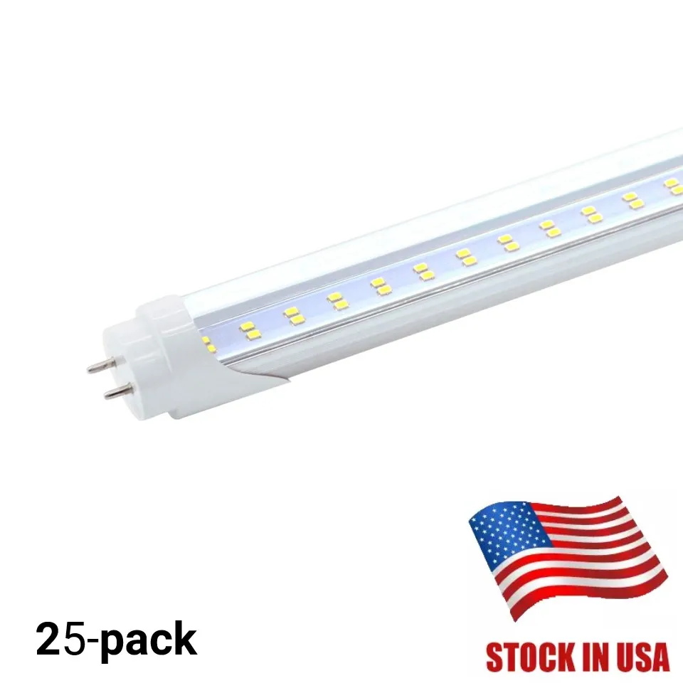 CNSUNWAY 4 фута светодио дный трубки T8 120 см 4ft Dhouble ряд светодио дный трубки настенные светильники лампы холодный белый AC85-265V трубы CE ROHS FCC 50 шт