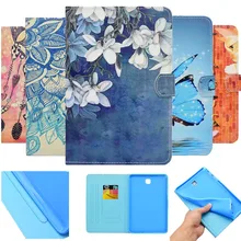 Для samsung Galaxy Tab A 8," T350 T355 P350 P355 чехол-подставка для планшета кожаный смарт-чехол-кошелек чехол держатель для карт