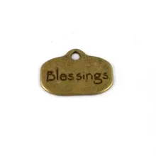 450 шт состаренная бронза Blessings Шарм A13799B