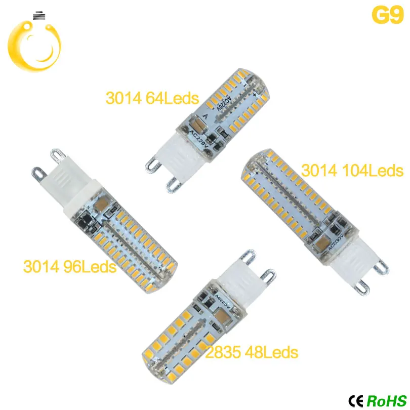 10 шт./лот Низкая Цена светодиодные лампы SMD 2835 3014 LED G4 G9 3 Вт 7 8 12 DC12V AC220V 360 градусов