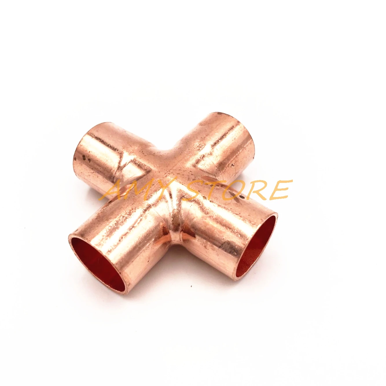 1 Pc 15/16/22mm x 1mm النحاس نهاية تغذية تكافؤ الصليب 4 طرق السباكة الصحية وصلة أنابيب للغاز المياه النفط