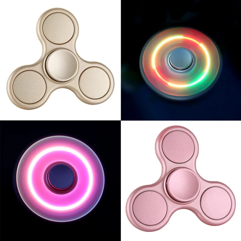 Hot Selling Colorful Lighting Fidget Spinner Toys and Long Time Rotation Fidget Hand Spinner For Autism Anti Stress Gift Toys Hot Selling Colorful Lighting Fidget Spinner Toys and Long Time Rotation Fidget Hand Spinner For Autism Anti Stress Gift Toys