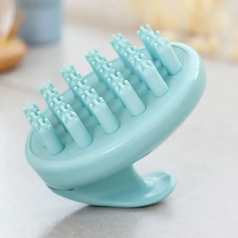 

Mini Scalp Massager Clean Brush Dandruff Silicone Wet Dry Home Shampoo Scrubbing Head Hair Care Cleaning tool bathroom
