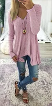 plus size winter and2019 casual loose solid woman sweater fashion Europe style long sleeve pullover v-neck female sweater plus size winter and2019 casual loose solid woman sweater fashion Europe style long sleeve pullover v-neck female sweater