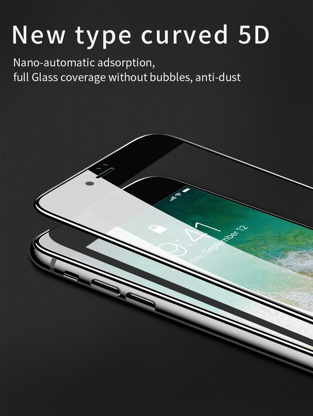 Защитная пленка для экрана Essager 5D для iPhone 8, 7, 6, 6 S, S Plus, 0,3 мм, переднее покрытие, закаленное стекло для iPhone 8 Plus, 7 plus, защита экрана
