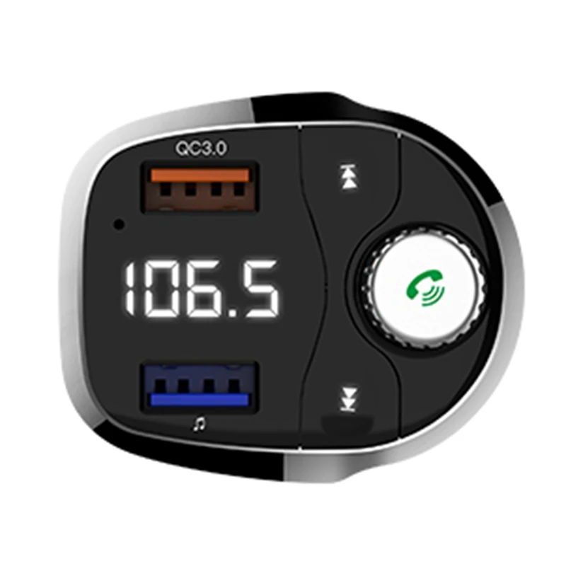 5 V/3A A2Dp fm передатчик MP3 плеер ЖК дисплей Автомобильный двойной Usb зарядное