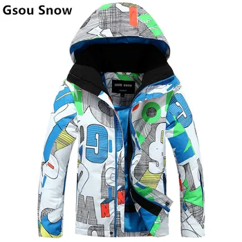 

Snow gsou ski ski suit children's high-end outdoor wind and water ski clothes