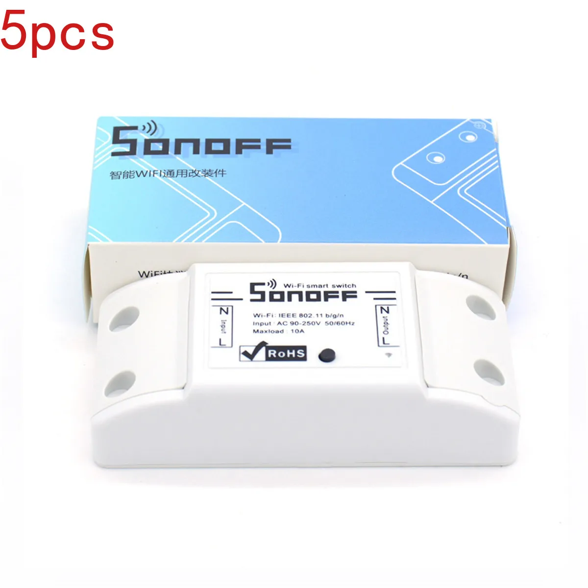 Умный дом ITEAD Sonoff 5 шт. Wifi переключатель универсальный пульт дистанционного