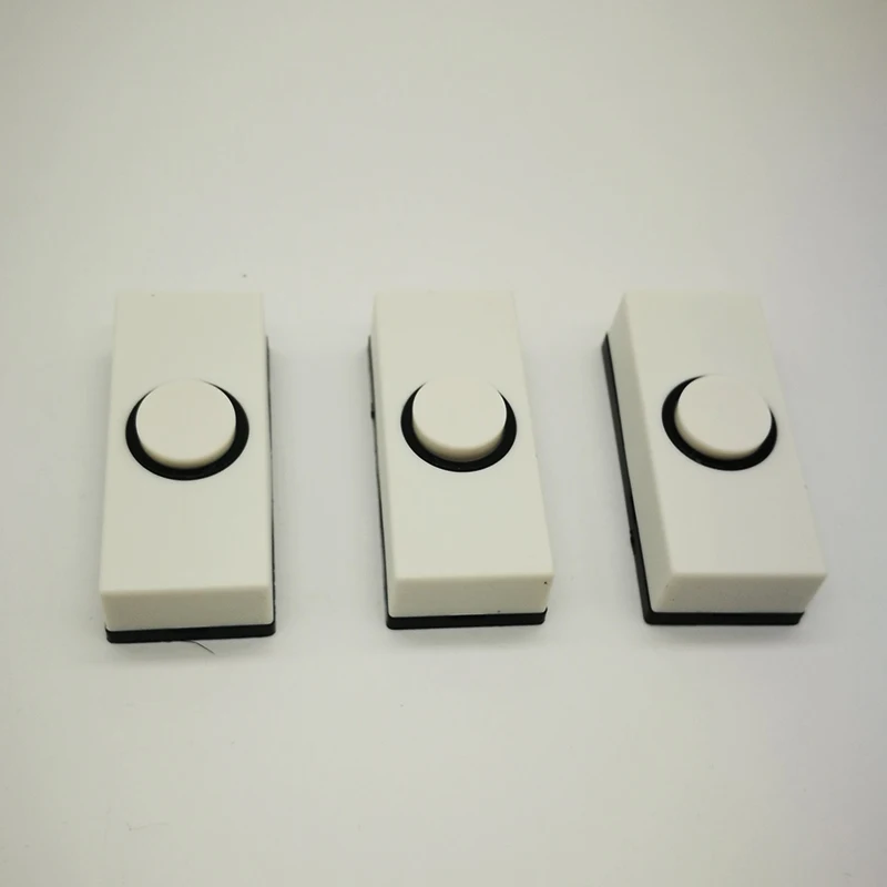 

100pcs No/Com Contact Exit Button Mini size plastic access exit button Slim exit switch with back box for all kinds doors