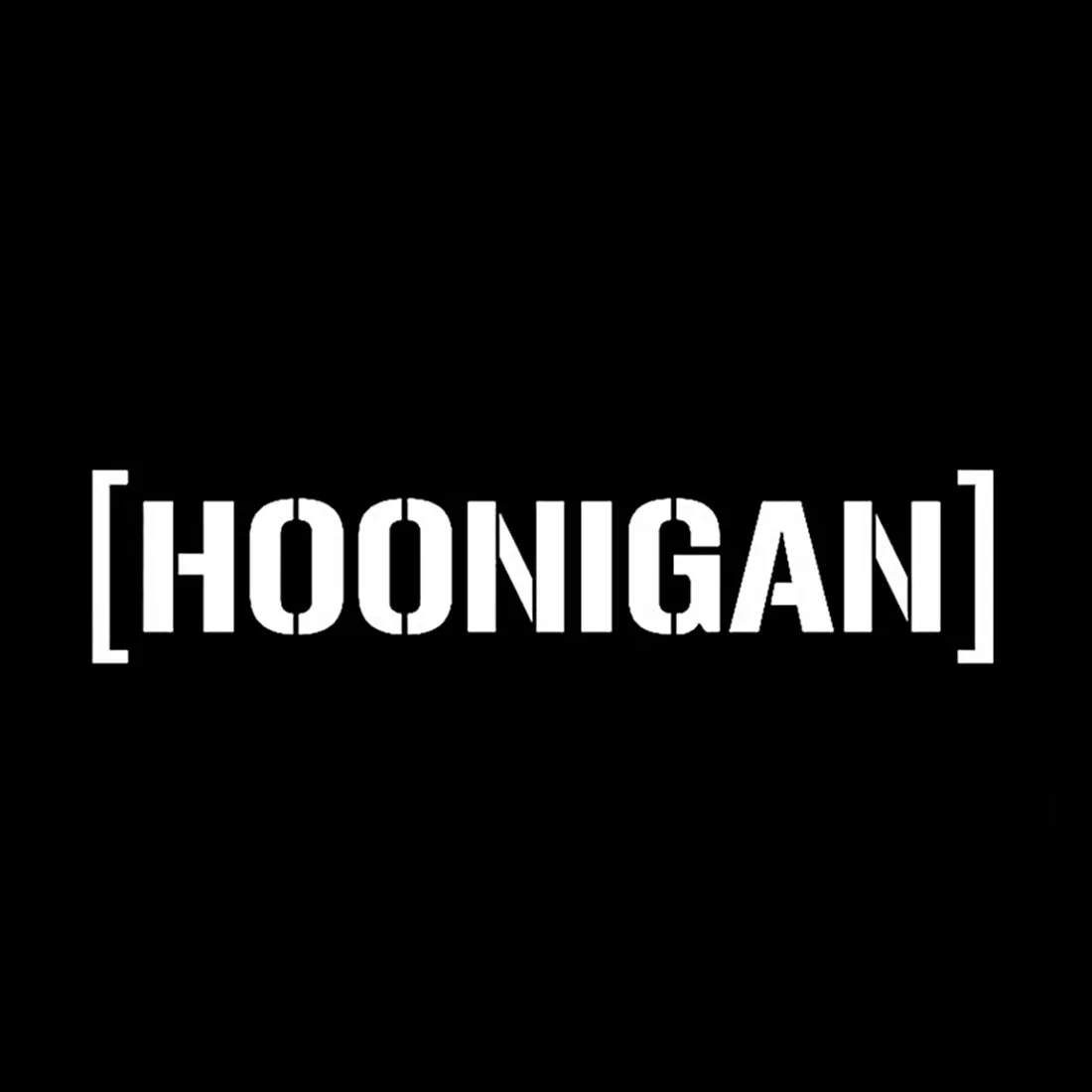 Dewtreetali Лидер продаж Hoonigan Drift наклейки для японский автомобилей наклейки мотоцикл Авто черный/белый HOONIGAN стикеры 25X5,5 см