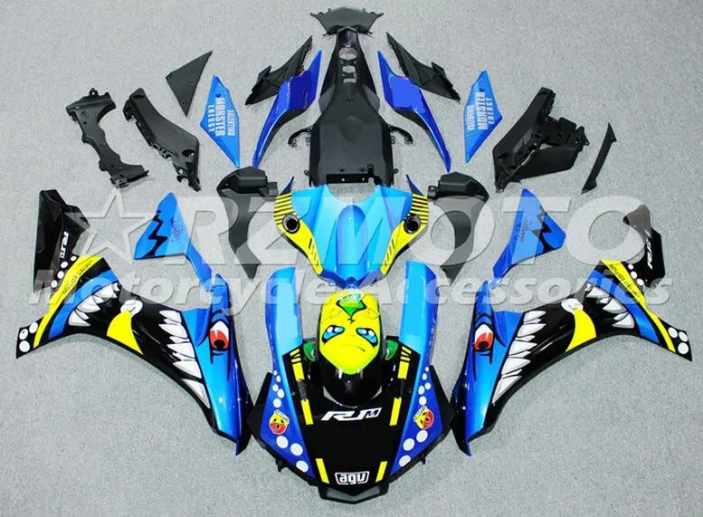 

New Injection Fairing kit 100% fit for YAMAHA YZFR1 2015 2016 2017 2018 YZF R1 15 16 17 18 YZF1000 ABS Fairings Custom Shark