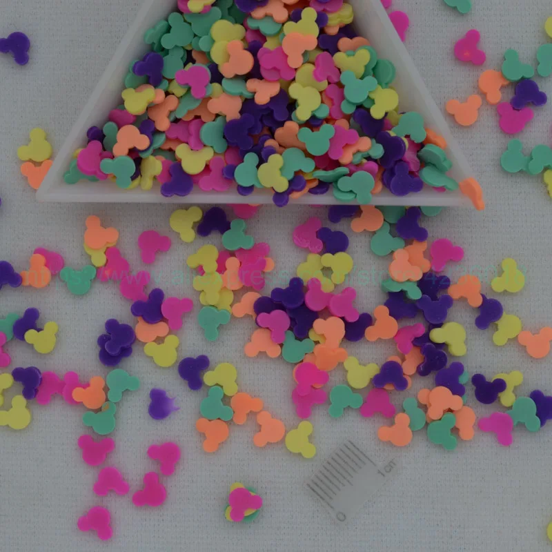 

65g beauty cute mouse bear head shaped Polymer Clay For Filler For DIY Supplies Candy Fake Cake Dessert Mud Particles