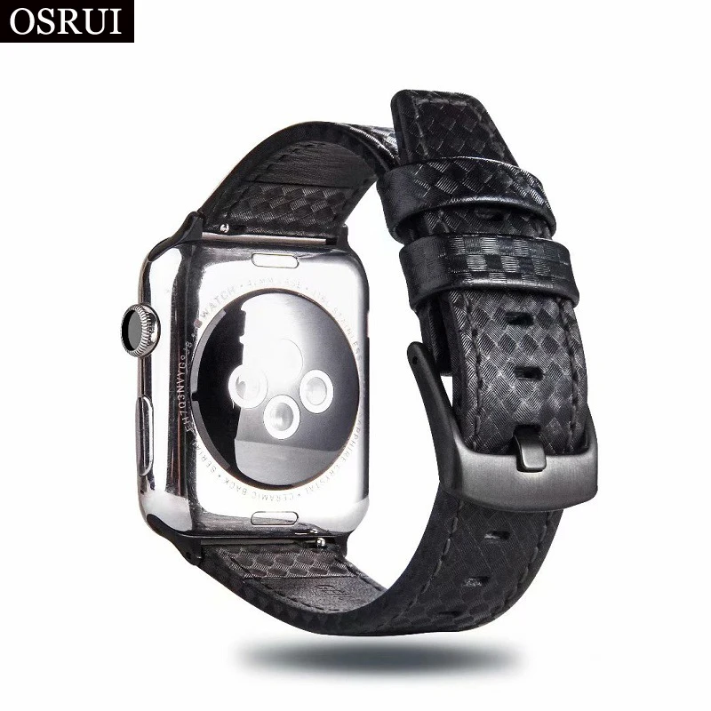 

leather Strap for Apple watch band 42mm 38mm correas iwatch 44mm 40mm 3 2 1 bracelet wrist belt pulseira Apple watch accessories