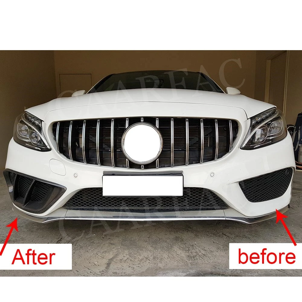 Передний бампер класса C крышка на вентиляционное отверстие отделка для Mercedes Benz