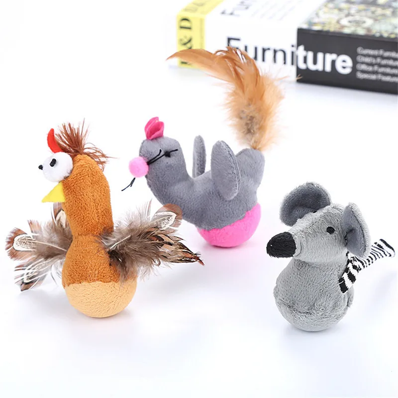 Игрушка для домашних животных кошек котят собак игра ложная мышь курица птица