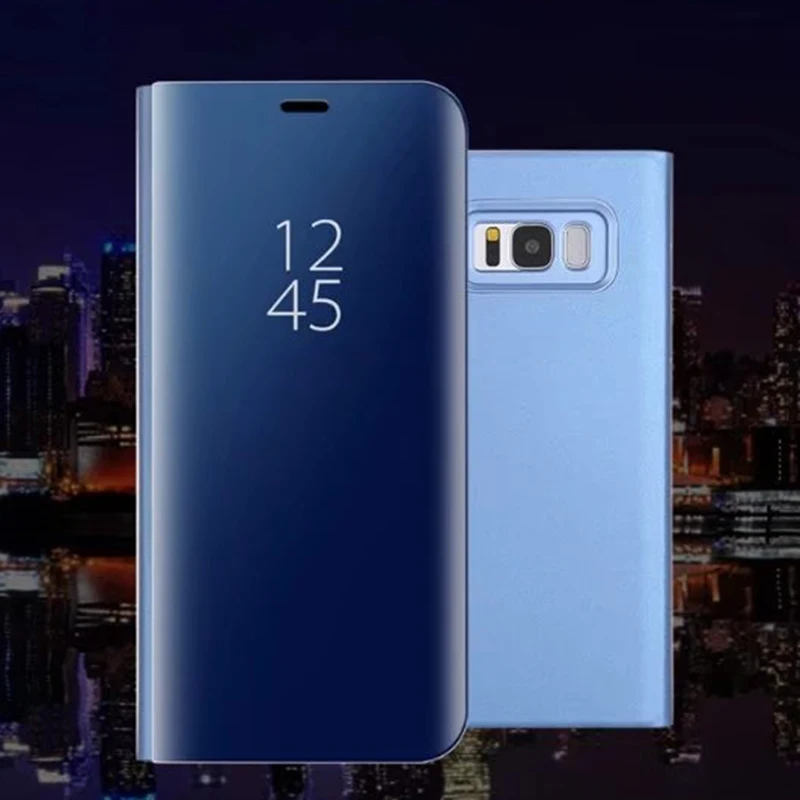 

Flip Mirror Phone Case Holder For Samsung S9 Note 8 S6 S7 Edge S8 A8 2018 Plus J5 J7 A5 A7 2017 Funda For iphone 6 6s 7 8 Plus X