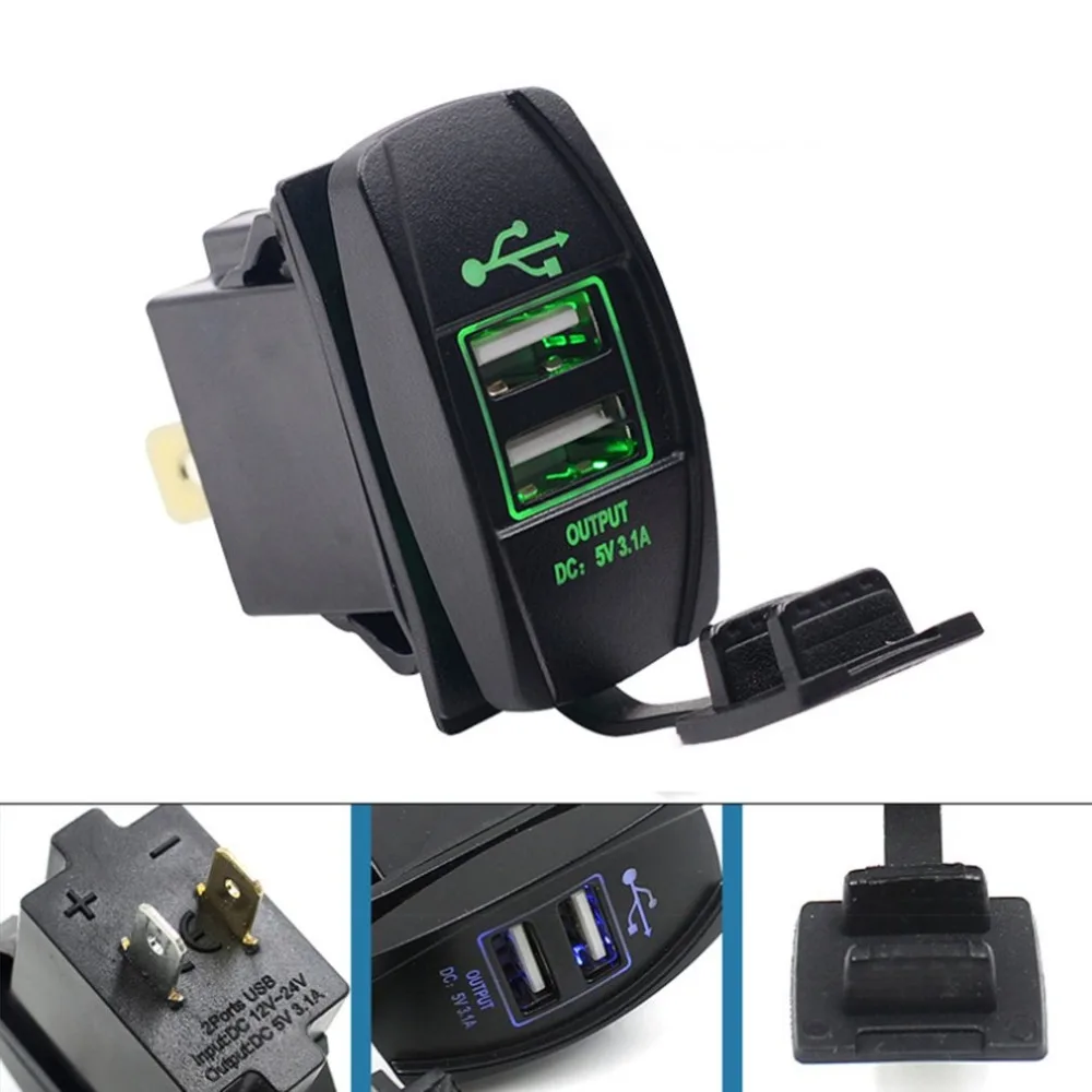 CC-011Automobile мотоцикл модифицированный мотоцикл автомобильное Usb зарядное устройство водонепроницаемый мобильный телефон автомобильное зарядное устройство прикуриватель
