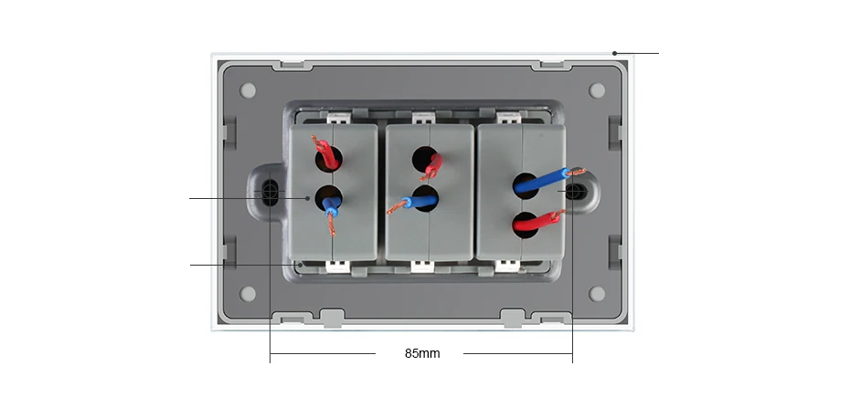 Livolo США Стандартный 3 Pin USB выхода, белый Стекло Панель 3 порта USB разъем 5V 2.1A, Мощность гнездо, VL-C93U-11