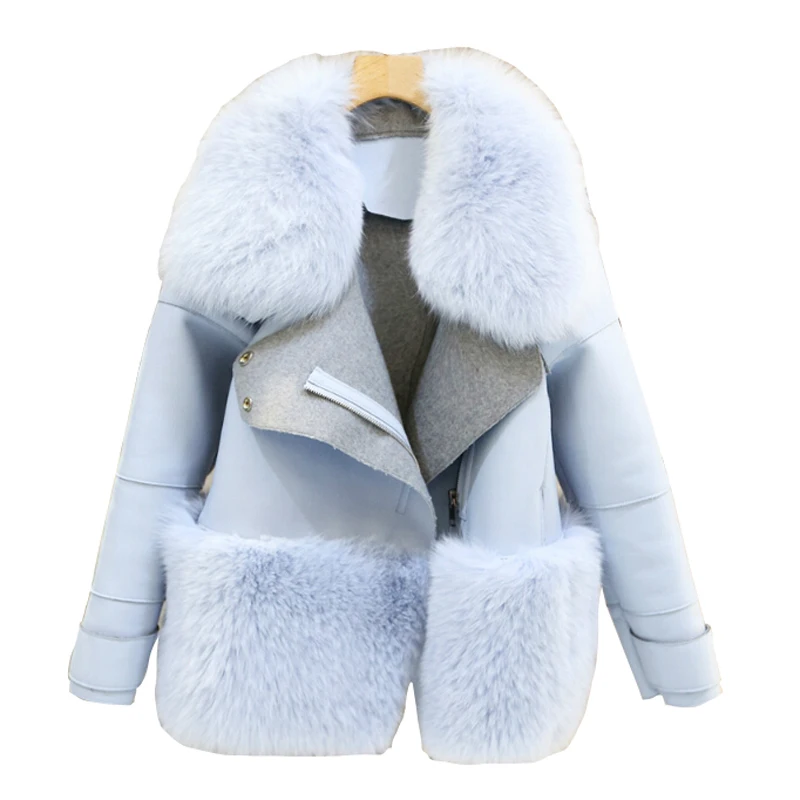 New Design 2016 Fashion Winter Women Fur Coat Woman Faux Fur Mujer Female Patchwork Short Winter Jacket Women Faux Fur Coat