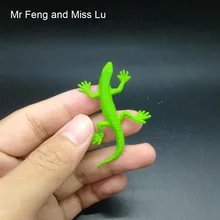 Зеленая маленькая ящерица приколы Новинка Игрушки Наука Животные Природа Модель игры