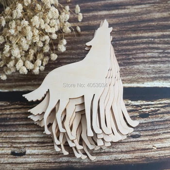

Wooden wolf Laser Cut, wood cutout, plywood figure, sizes shape Ornaments Craft Decoration Decoupage Unpainted