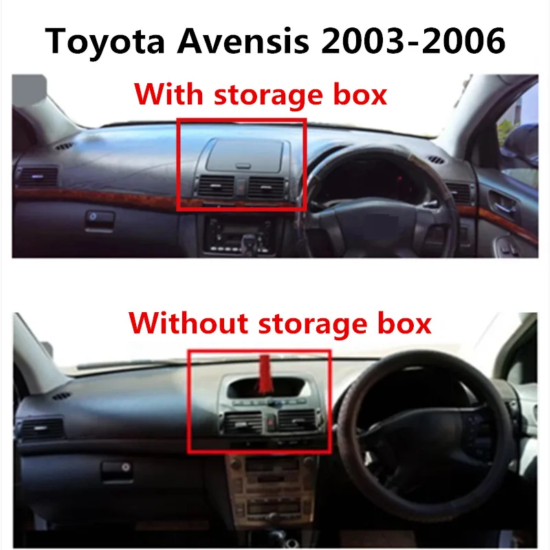 TAIJS крышка приборной панели автомобиля для Toyota Avensis 2003-2006 с ящиком для хранения правый руль авто приборная панель коврик для Toyota Avensis