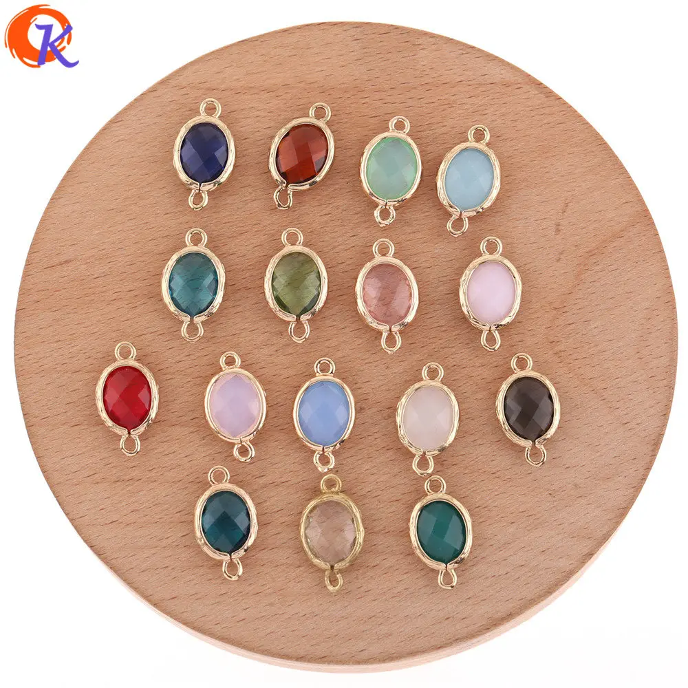 

Cordial Design 50Pcs 10*18MM Jewelry Accessories/Crystal Connectors/DIY Earring Making/Charms Jewelry/Hand Made/Earring Findings